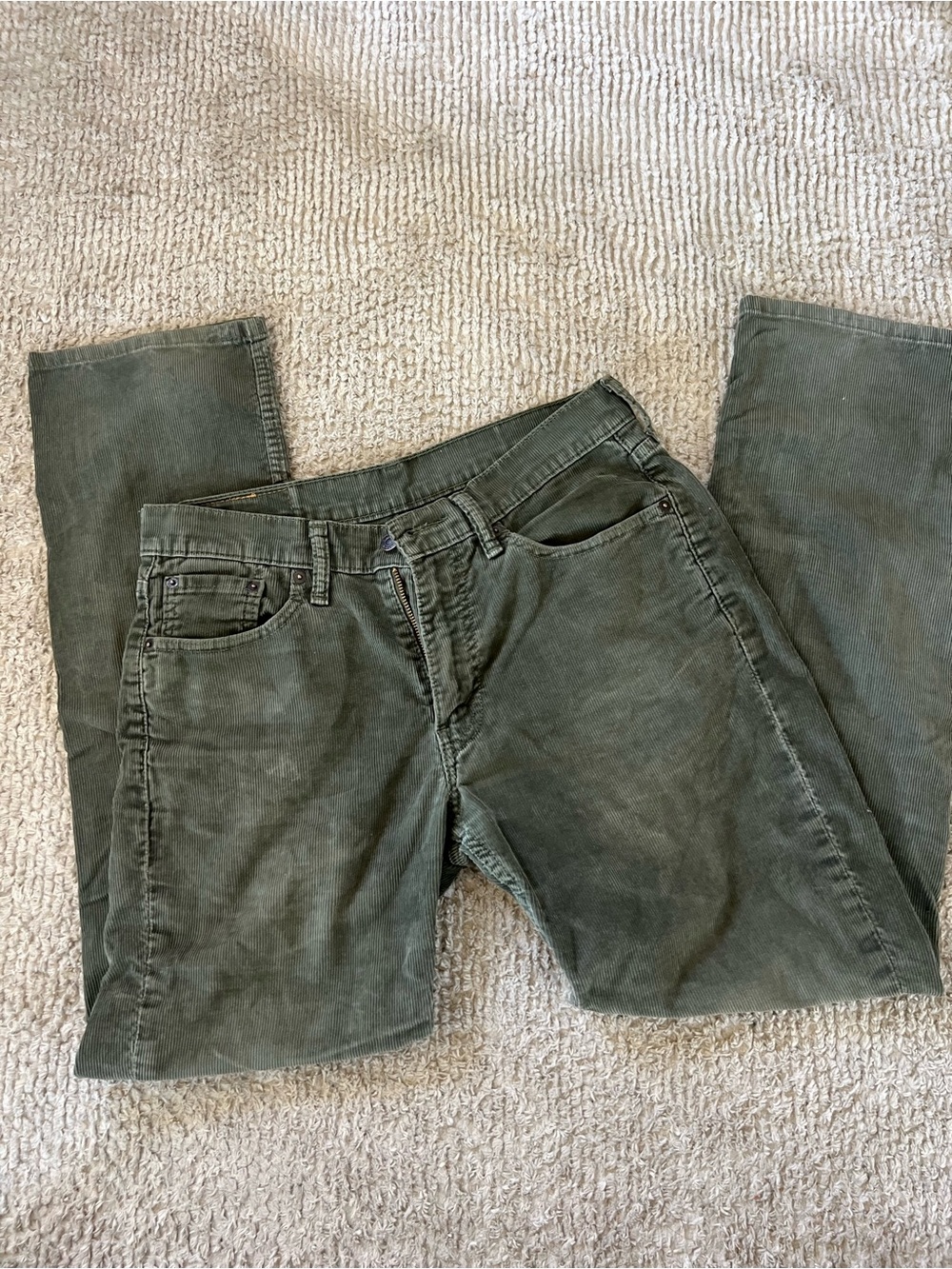 Levi's Olive Green Corduroy Men's Pants